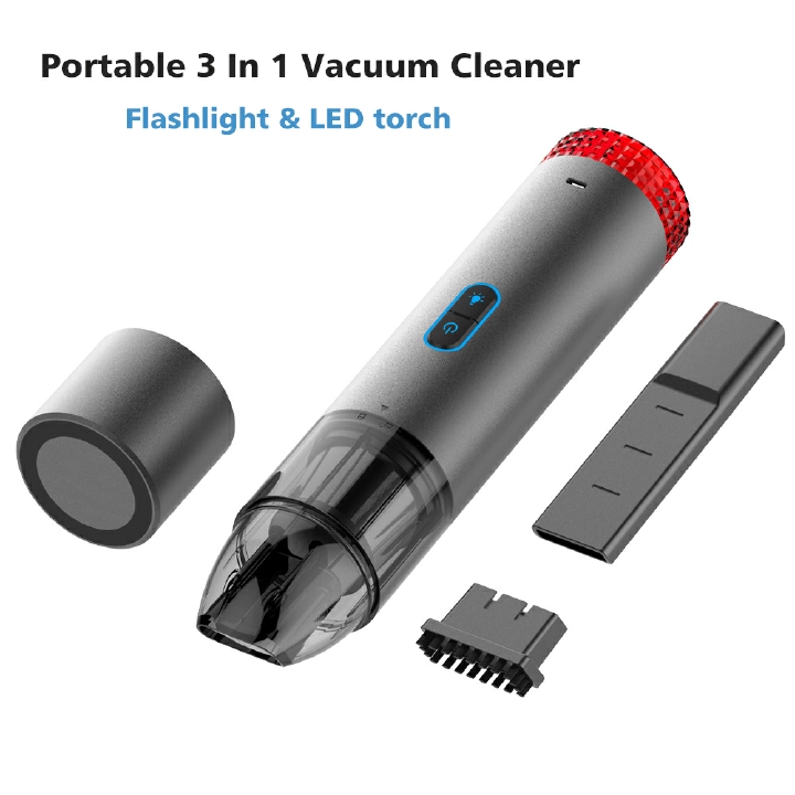 Portable 3 In 1 Vacuum Cleaner Wireless Rechargable Strong Suction Auto Vacuum Cleaner for Car Home