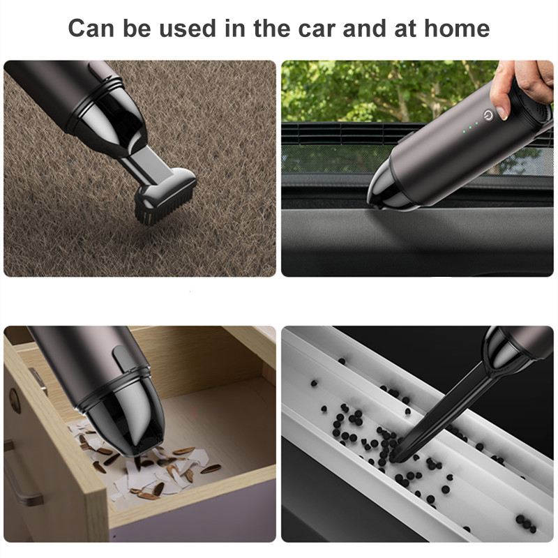 Car Vacuum Cleaner Portable Wireless Rechargeable Strong Suction Auto Vacuum Cleaner for Car Home