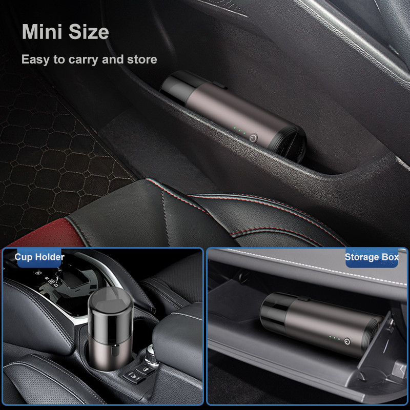 Car Vacuum Cleaner Portable Wireless Rechargeable Strong Suction Auto Vacuum Cleaner for Car Home