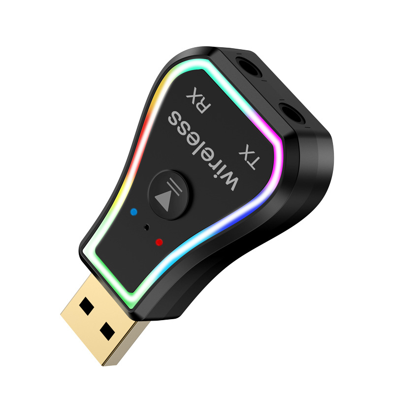 2-In-1 Bluetooth 5.0 Adapter Wireless 3.5mm AUX USB Bluetooth Receiver and Transmitter