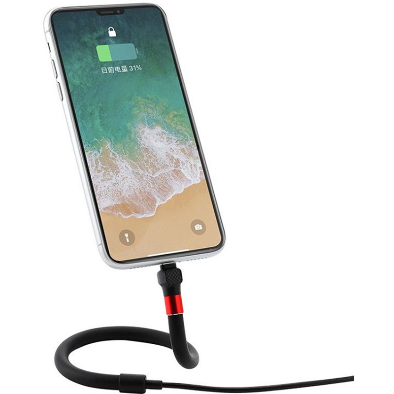 Mobile Phone Charging Cable Multifunctional Cell Phone Holder Data Cable for Apple Android Phone