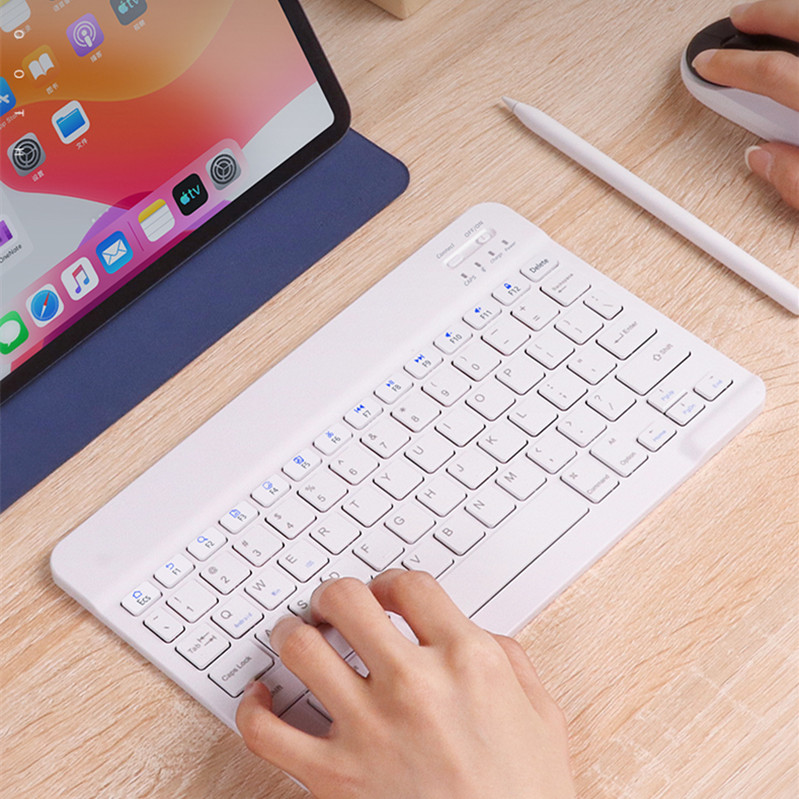 Ultra Thin Wireless Bluetooth Rechargable USB Keyboard