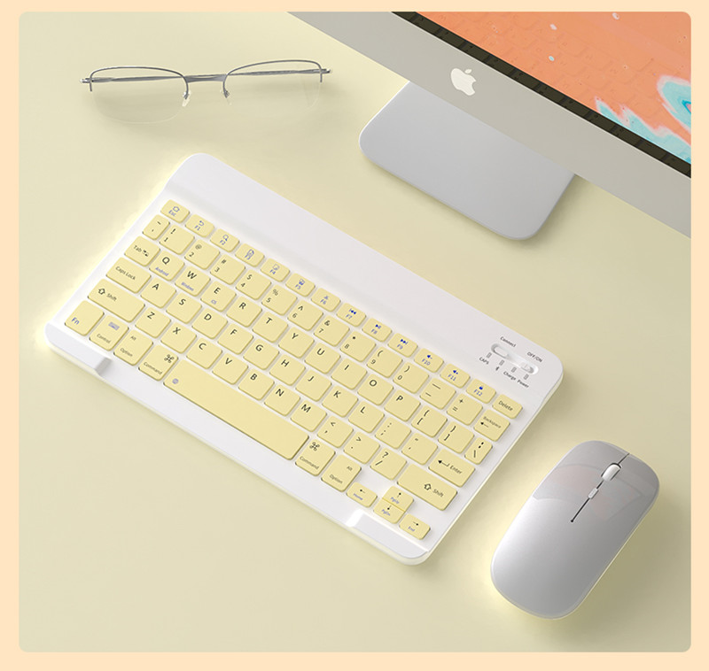 Ultra Thin Wireless Bluetooth Rechargable USB Keyboard