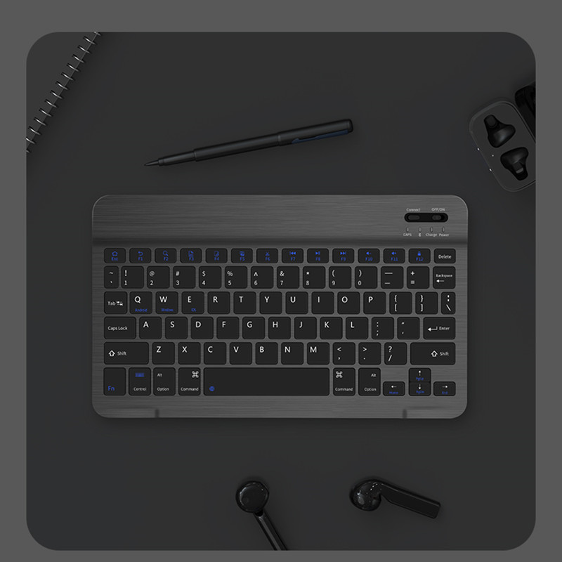 Ultra Thin Wireless Bluetooth Rechargable USB Keyboard