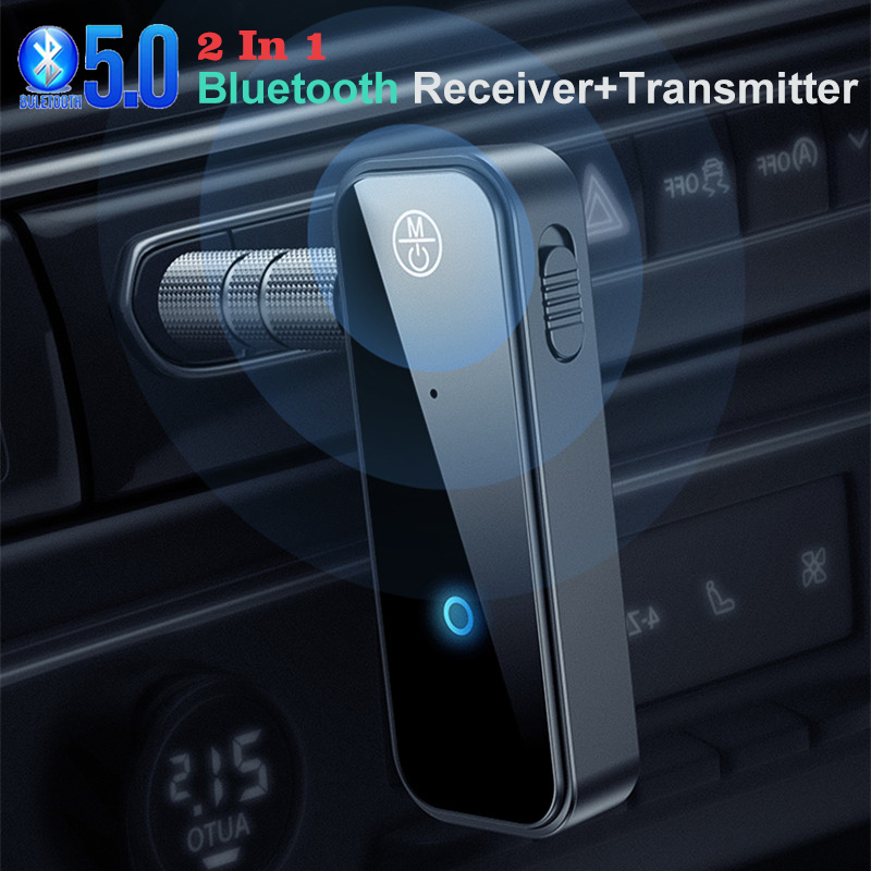 2-In-1 Bluetooth 5.0 Adapter Wireless 3.5mm AUX Bluetooth Receiver and Transmitter