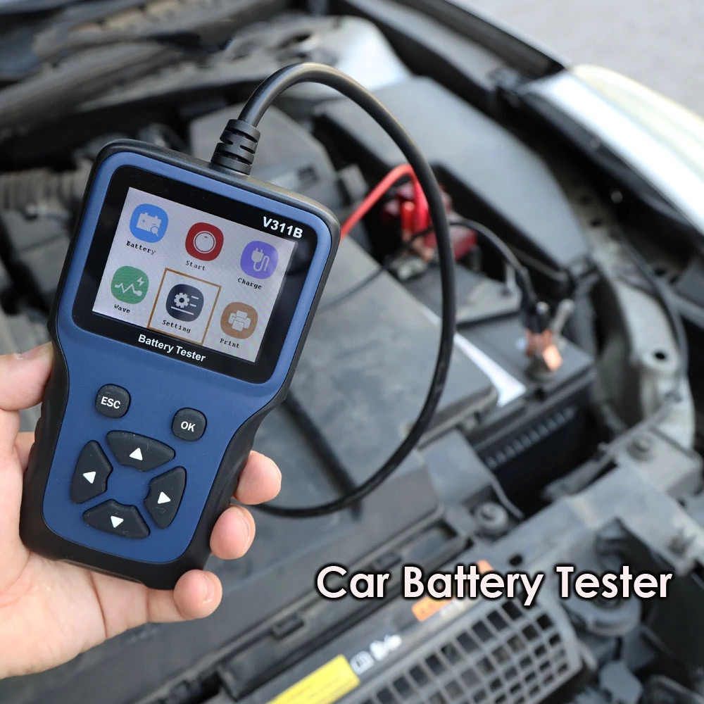 12V Car Battery Tester Digital LCD Car Diagnostic Battery Detector Automotive Analyzer