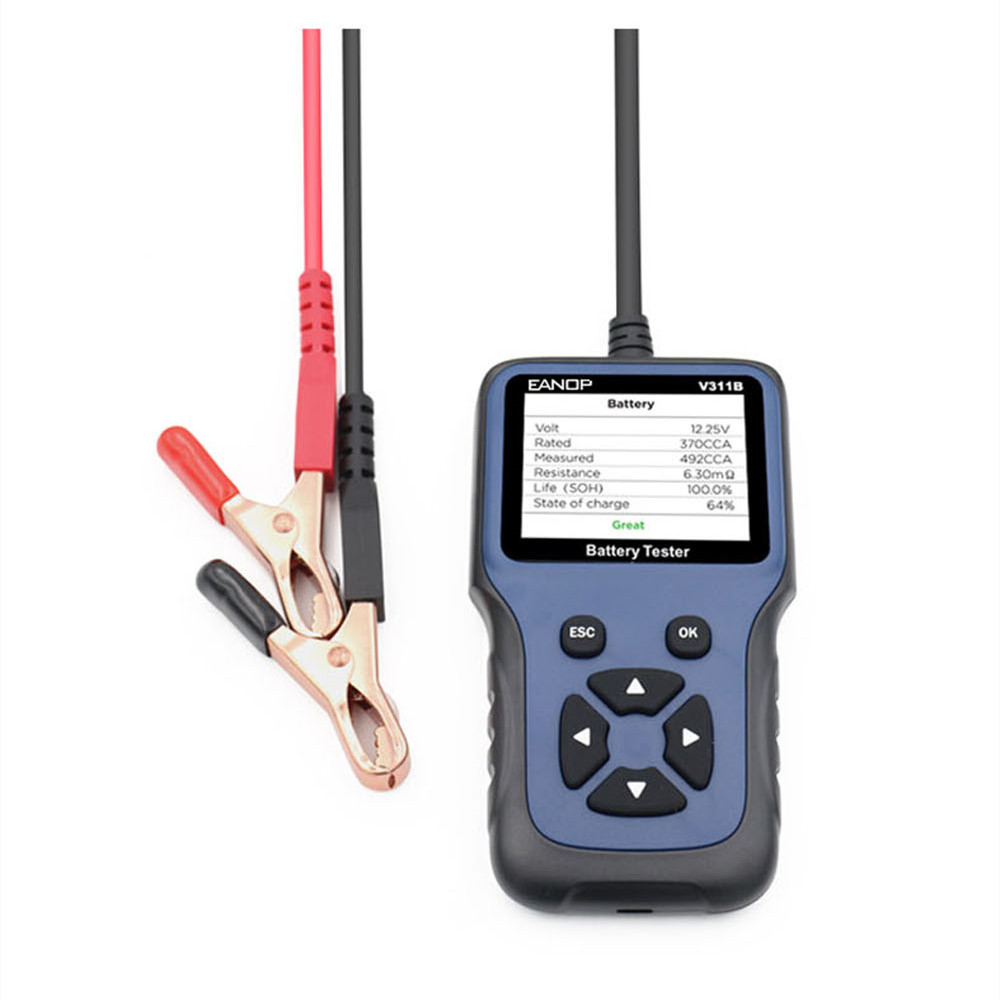12V Car Battery Tester Digital LCD Car Diagnostic Battery Detector Automotive Analyzer