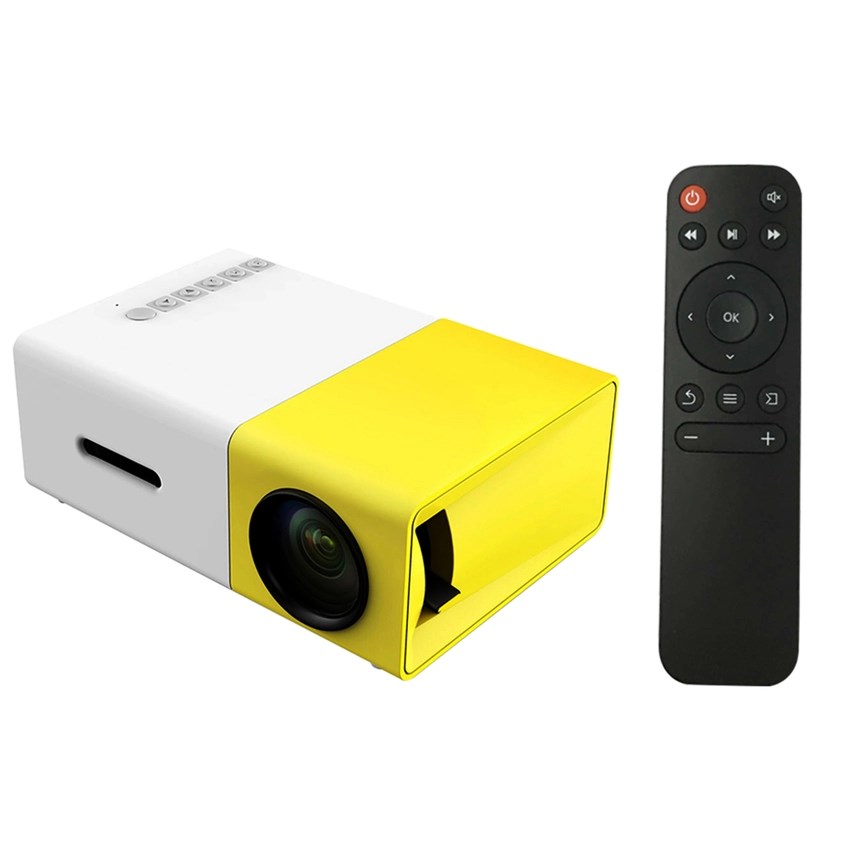 YG300 Mini LED Projector Yg300 Upgraded Version 1000 Lumen 320x240P HDMI-compatible USB Audio Home Media Player Beamer