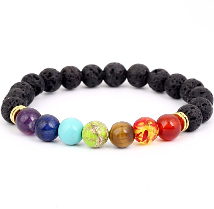 Couples Bracelets Lava Men Bracelets Beads Prayer Natural Stone Women Yoga Bracelets Men/Women Jewellerys