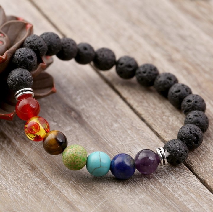 Couples Bracelets Lava Men Bracelets Beads Prayer Natural Stone Women Yoga Bracelets Men/Women Jewellerys