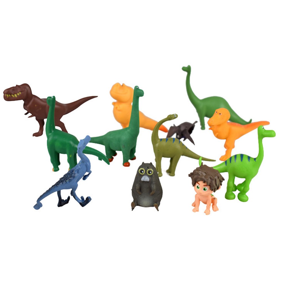 12pcs/set Dinosaur Dolls Toys PVC Figure Arlo Spot Henry Butch Mini Model Baby/Kids Toys