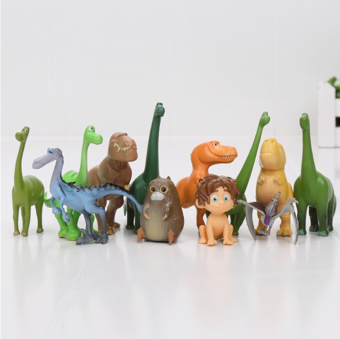 12pcs/set Dinosaur Dolls Toys PVC Figure Arlo Spot Henry Butch Mini Model Baby/Kids Toys