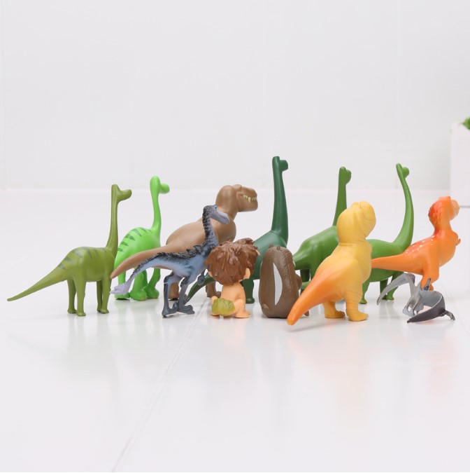 12pcs/set Dinosaur Dolls Toys PVC Figure Arlo Spot Henry Butch Mini Model Baby/Kids Toys