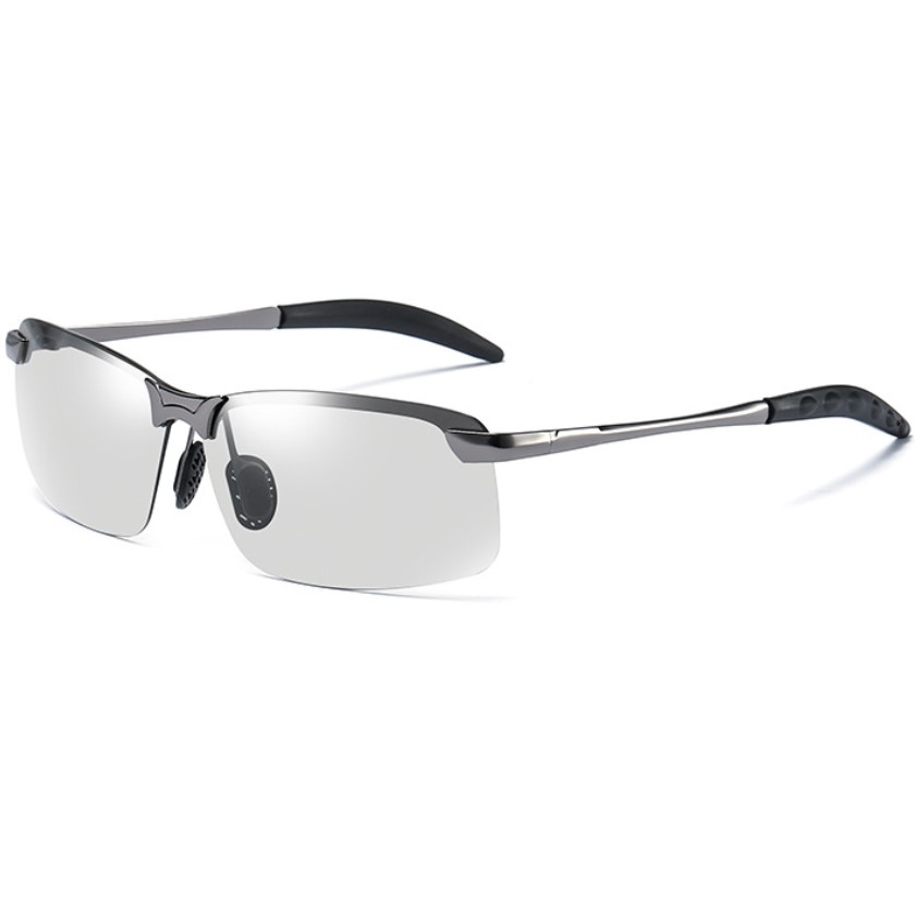 Vintage Photochromic Sunglasses Men Fashion Rectangle Polarized Sun Glasses Male Driving Chameleon Eyewear Night Vision