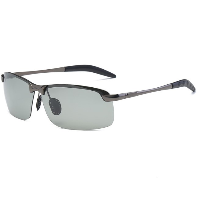 Vintage Photochromic Sunglasses Men Fashion Rectangle Polarized Sun Glasses Male Driving Chameleon Eyewear Night Vision