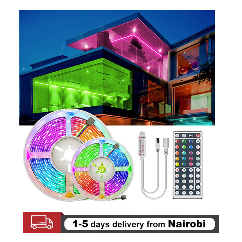 5M/10M LED Light Strip Light USB LED RGB Lights Flexible LED Lamp Tape Ribbon Tape Diode DC With IR Remote Controller