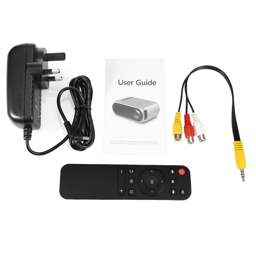 Projector New Portable 600 Lumen 3.5mm Audio 320x240 Pixel HDMI-Compatible USB Mini Projector Home Media Play
