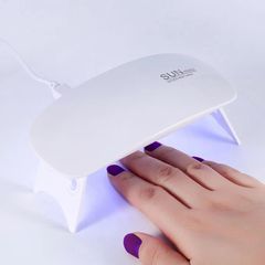 Mini Nail Dryer UV Lamp Manicure Machine Single Finger Nails Art Tool Gel Polish  Nail Dryer LED Nail Lamp Manicure Tools white