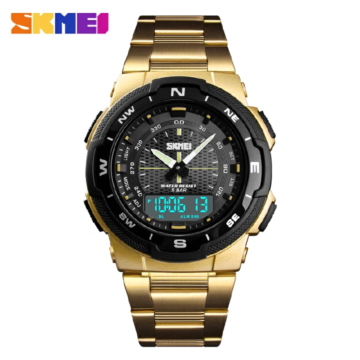 SKMEI Watch Men Fashion Sport Quartz Clock Mens Watches  Luxury Full Steel Business Waterproof Watch