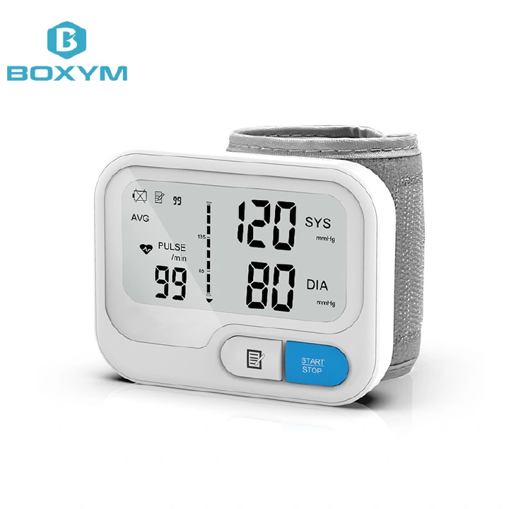 Automatic Digital Wrist Blood Pressure Monitor Sphygmomanometer Tonometer Tensiometer Heart Rate Pulse Meter BP Monitor