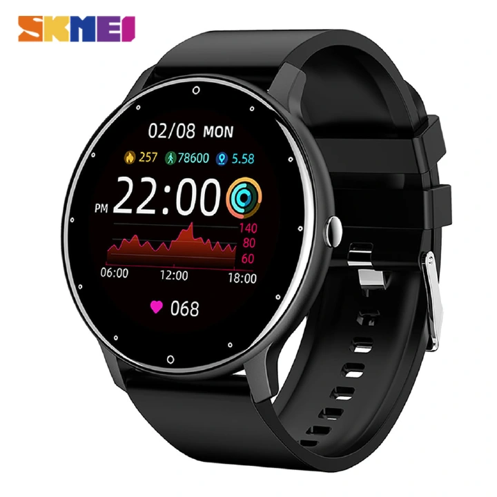 SKMEI Smart Watches Bluetooth Smart Watch Full Touch Scree Sport Fitness Tracker IP6X Waterproof Smartwatch for Android ios