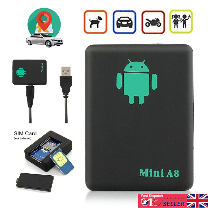Real Time Mini A8 Tracking Device LBS GPS Tracker Global GSM GPRS LBS With SOS Button for Cars Kids Elder Pets Locator Finder