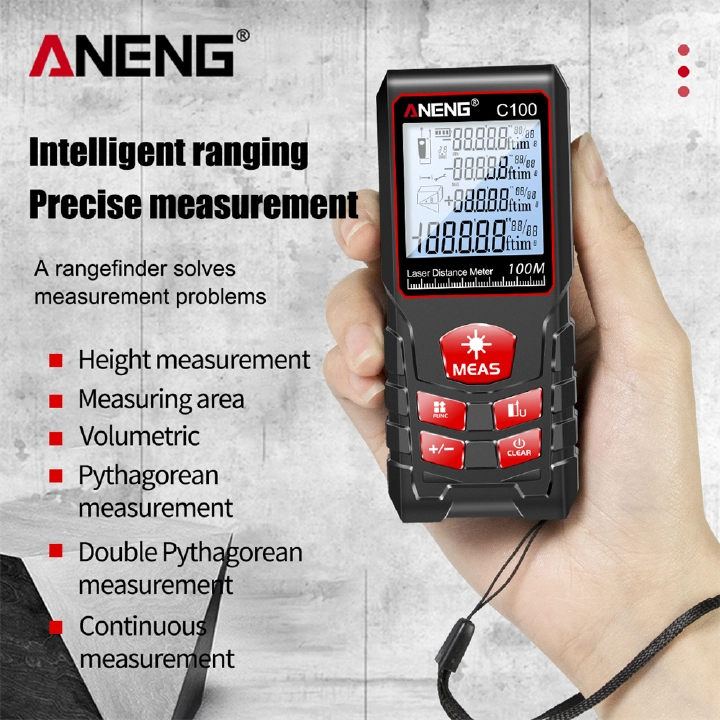 Laser Distance Meter Electronic Laser Digital Tape Rangefinder Trena Metro Laser Range Finder Measuring Tape Test Tool