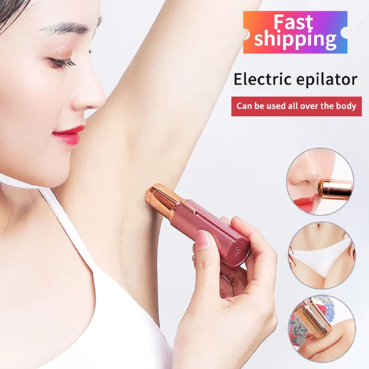 3 in1 Women Electric Eyebrow Trimmer Mini Eye Brow Epilator Facial Hair Removal USB Charging Portable Women Painless Razor Shaver Tool