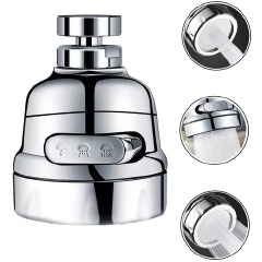 360 Degree Swivel Kitchen Faucet Aerator Adjustable Dual Mode Sprayer Filter Diffuser Water Saving Nozzle Bath Faucet Connector