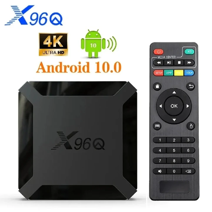 X96Q 2GB 16GB Android 10.0 Smart TV Box Allwinner H313 Quad Core 4K 2.4G Wifi Google Player Youtube X96 Set Top Box