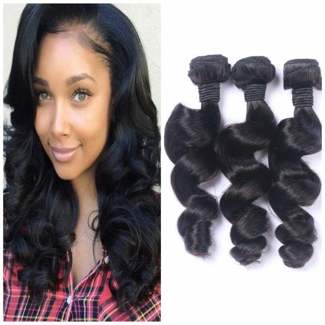 8a Brazilian Virgin Hair 100 Human Hair Weave Loose Wave 3pcs 100g