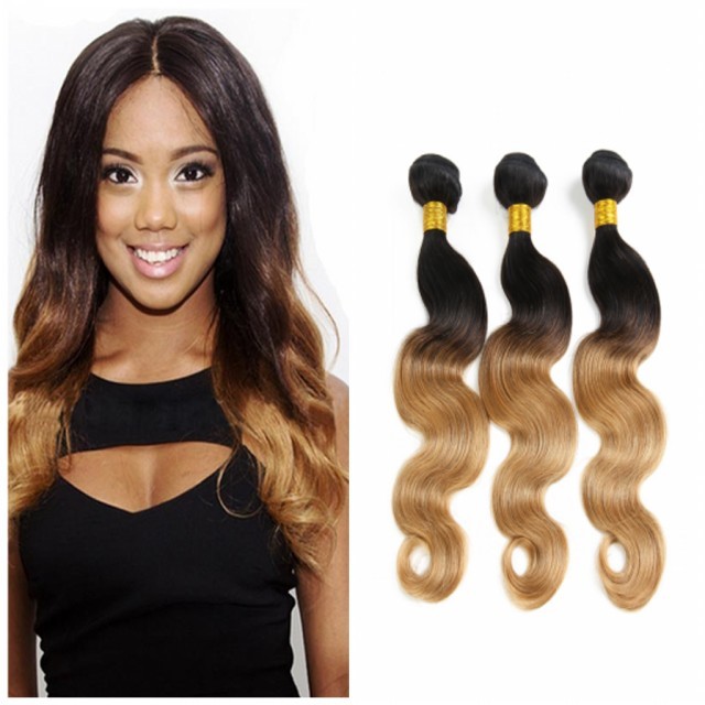 8a Brazilian Virgin Hair 100 Human Hair Weave Two Tone Color 1b 27