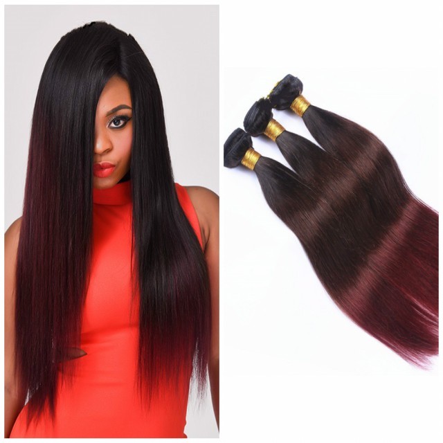 8a Brazilian Virgin Hair 100 Human Hair Weave 3 Tone Color 1b 4