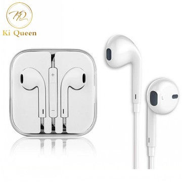 In-Ear Headphone Earphones Earpods with Volume Control For Mobile Android and Iphone white