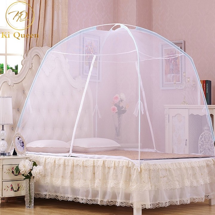 Mosquito Net Tent Foldable Bed Net For Bedding Room 5X6/6X6 Bed Size