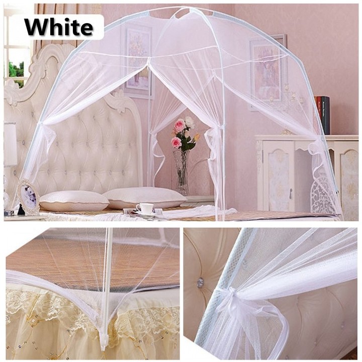 Mosquito Net Tent Foldable Bed Net For Bedding Room 5X6/6X6 Bed Size