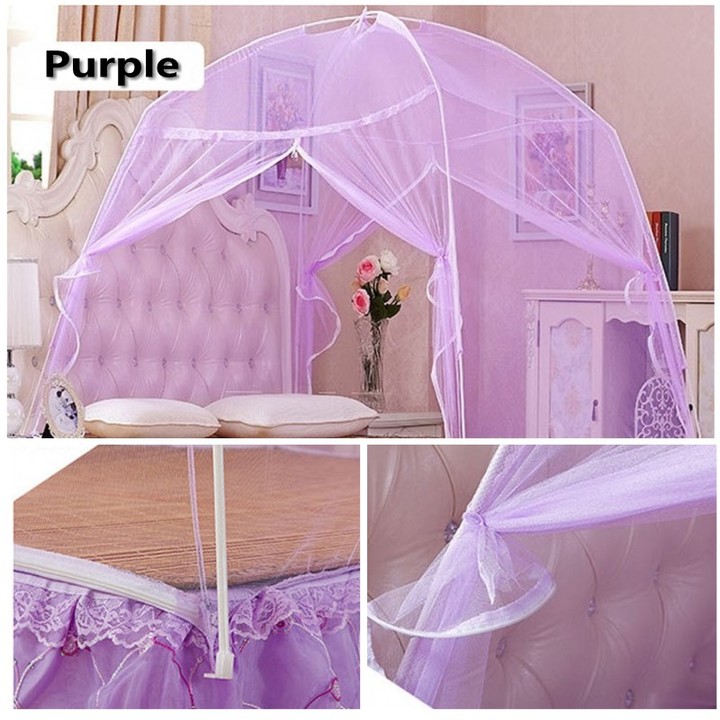 Mosquito Net Tent Foldable Bed Net For Bedding Room 5X6/6X6 Bed Size