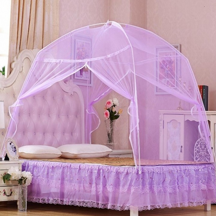 Mosquito Net Tent Foldable Bed Net For Bedding Room 5X6/6X6 Bed Size