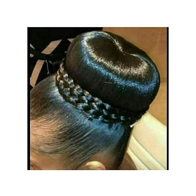 Donut Hair Bun Hair Extension Black Black Normal