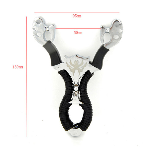 Small Wolverine Alloy Outdoor Three Card Wolverine Slingshot for Hunting Fishing Shoot