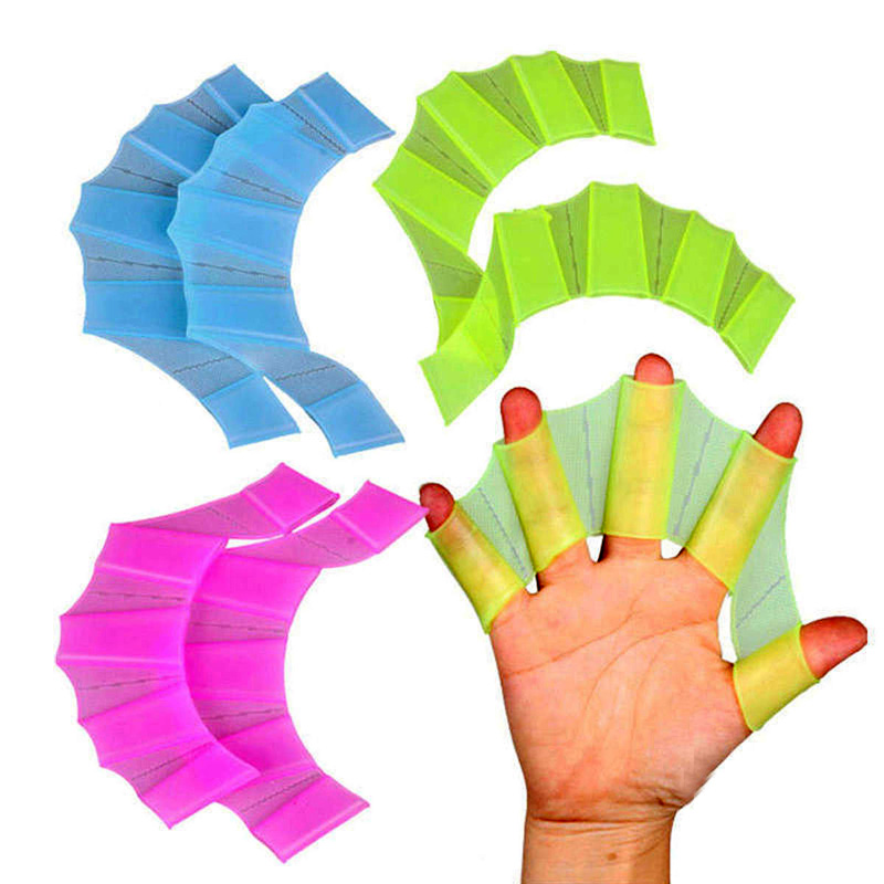 Webbed Gloves Flippers Silicone Material Palm Swimming Fins for Hands_sailor Diving Webbed