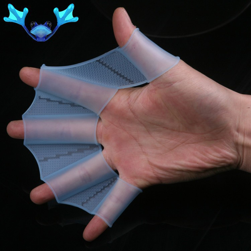 Webbed Gloves Flippers Silicone Material Palm Swimming Fins for Hands_sailor Diving Webbed