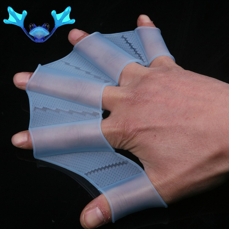 Webbed Gloves Flippers Silicone Material Palm Swimming Fins for Hands_sailor Diving Webbed