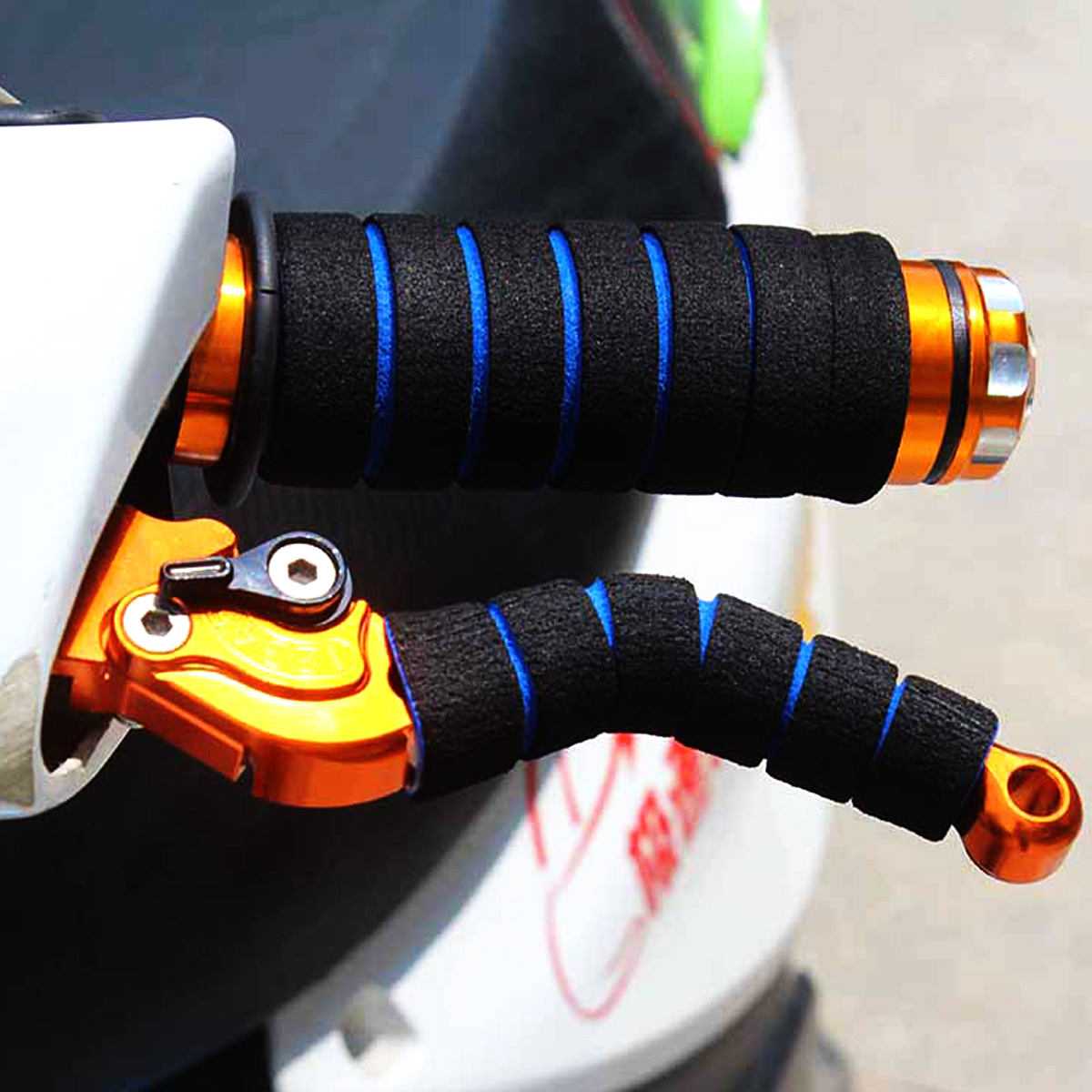 Bicycle Grips Sponge Handlebar Cover Soft Foam Anti-Slip Handle Bar for Outdoor Sports Riding Cyling