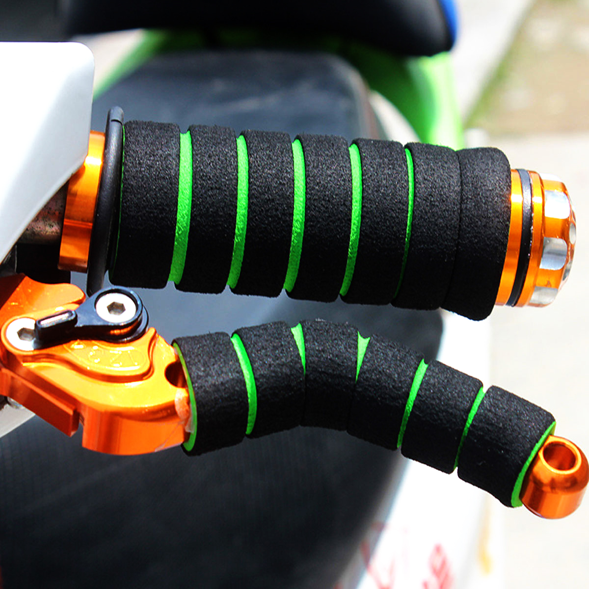 Bicycle Grips Sponge Handlebar Cover Soft Foam Anti-Slip Handle Bar for Outdoor Sports Riding Cyling