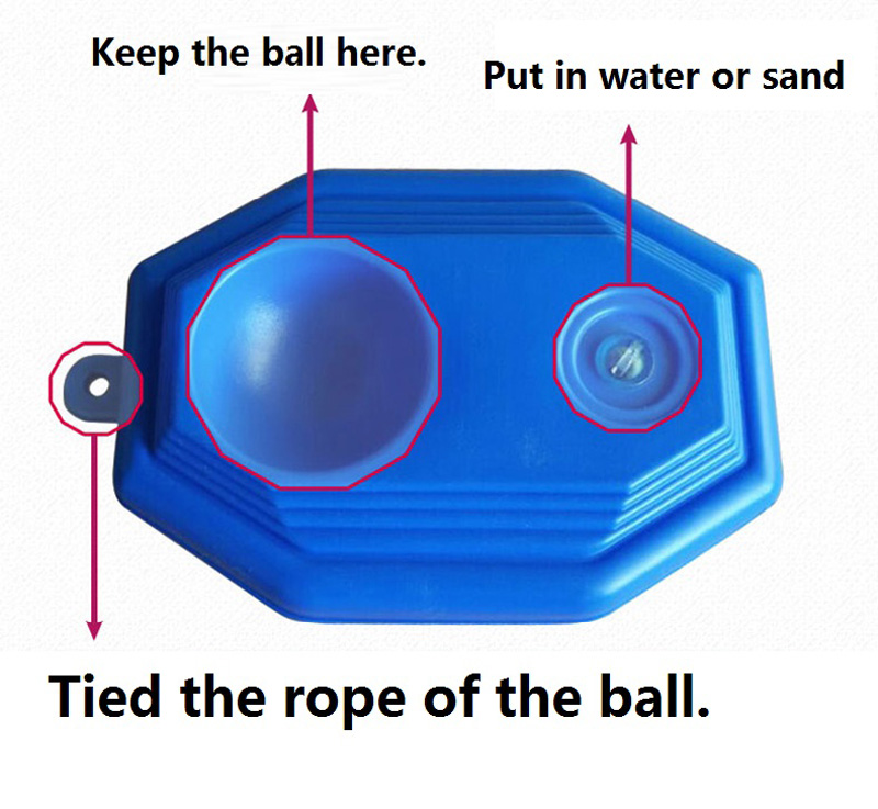 Pro&apos;s Pro Tennis Ball Trainer Set Training Equipment Plastic Pedestal for Tennis Ball