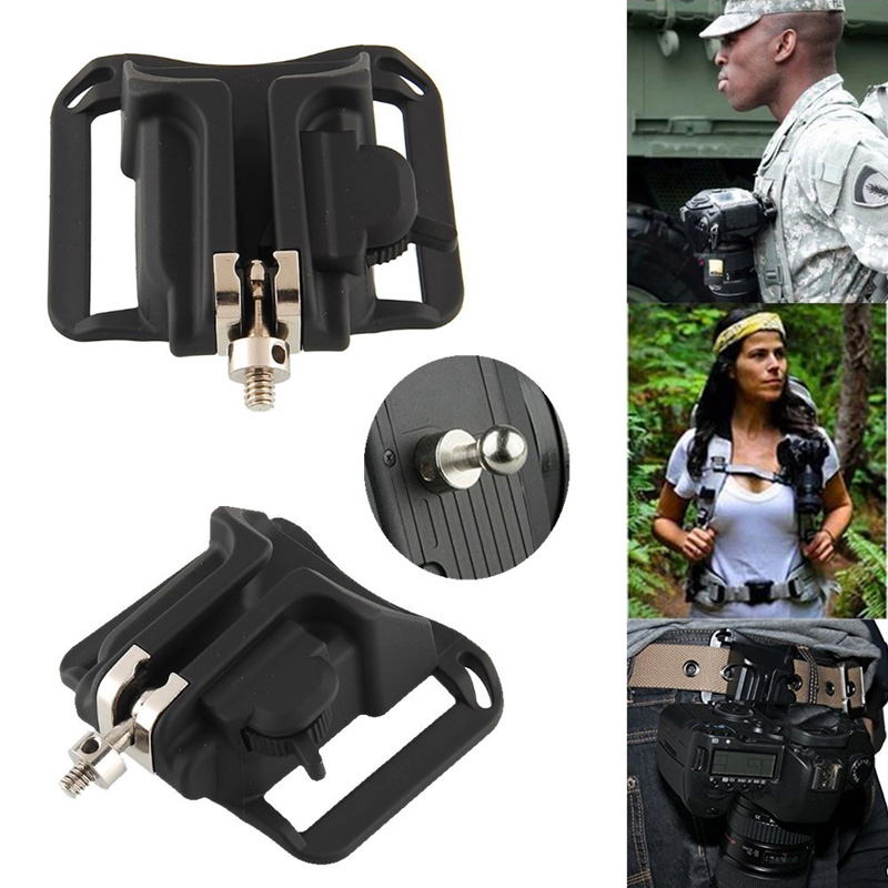 Loading Camera Photo Holster Waist Belt Buckle Button Straps Accessories Camera Belt Button