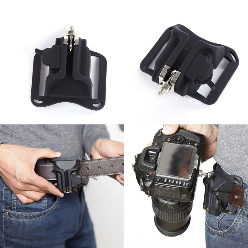 Loading Camera Photo Holster Waist Belt Buckle Button Straps Accessories Camera Belt Button