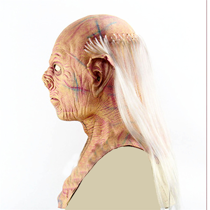 Halloween Party Cosplay Horror Mask Adult Costume Scary Latex Party Oldman Mask