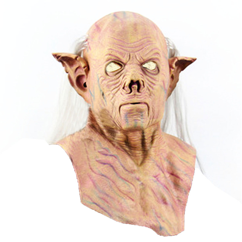 Halloween Party Cosplay Horror Mask Adult Costume Scary Latex Party Oldman Mask